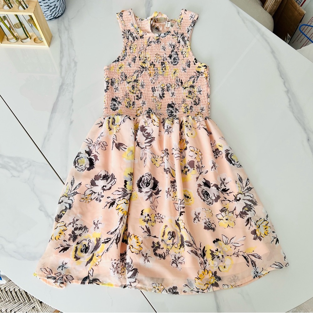I’m in Love with Derek Pink Floral Mini Dress Size Small NWOT